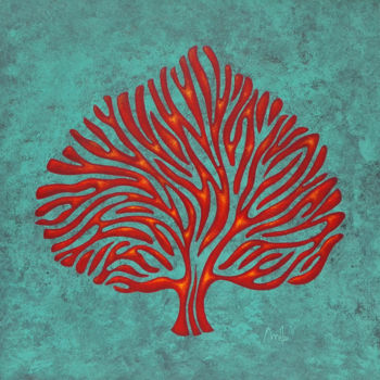 "antic-tree-1.jpg" başlıklı Tablo Mélou tarafından, Orijinal sanat, Akrilik