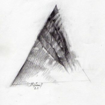 Drawing titled "Elems 03" by Meziane Boussaid, Original Artwork, Pencil