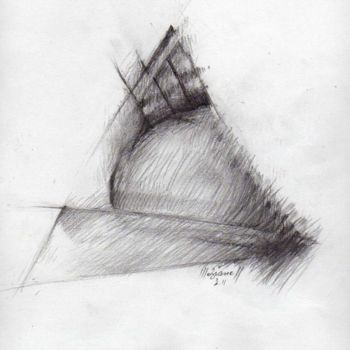 Drawing titled "Elems 02" by Meziane Boussaid, Original Artwork, Pencil