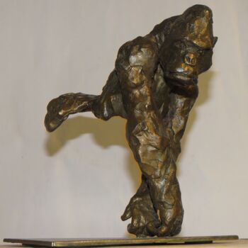 Sculptuur getiteld "DOS ARGENTE" door Marco, Origineel Kunstwerk, Bronzen