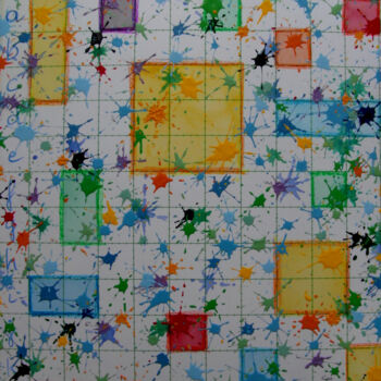 Painting titled "Battleship colour w…" by Mi-Guel, Original Artwork, Acrylic