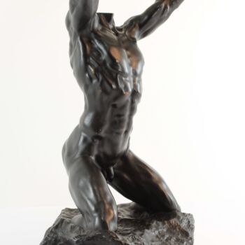 Sculptuur getiteld "Male torso one" door Michael A. Craig, Origineel Kunstwerk, Hars