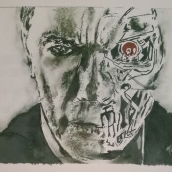 Malarstwo zatytułowany „Terminator” autorstwa Michael Calon, Oryginalna praca, Atrament