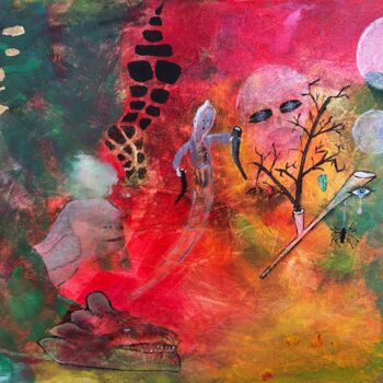 Malarstwo zatytułowany „LSD ...” autorstwa Michael Henning, Oryginalna praca, Akryl