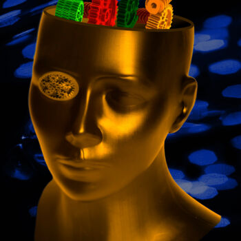 数字艺术 标题为“Human Brain” 由Michael Kretzschmar, 原创艺术品, 照片蒙太奇