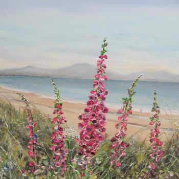 Painting titled "Ballyheigue Beach" by Michael Monaghan, Original Artwork, Oil