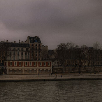 Fotografie getiteld "le port de Paris" door Michel Babkine, Origineel Kunstwerk, Digitale fotografie