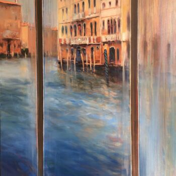 Pittura intitolato "Venise grand Canal" da Michel Colin, Opera d'arte originale, Olio