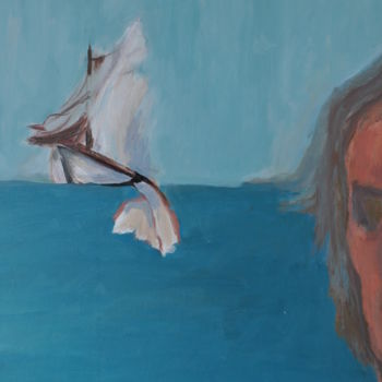 Schilderij getiteld "marin pêcheur 4" door Michel Rajchenbach, Origineel Kunstwerk, Olie