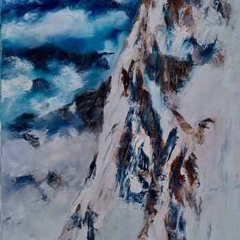 Pittura intitolato "Altitude" da Michèle Labbre Cayla, Opera d'arte originale, Olio