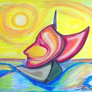 Pintura intitulada "BARCA" por Michele Tortorelli, Obras de arte originais, Pastel