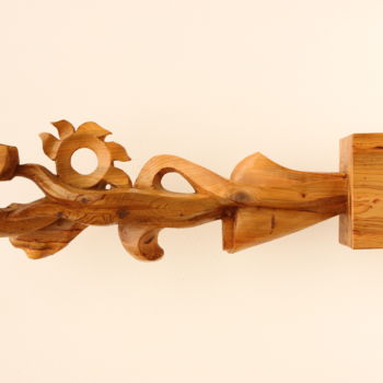 Sculpture titled "Inflorescence" by Michel Ferre, Original Artwork, Wood