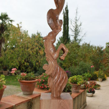 Rzeźba zatytułowany „zingaro (hommage à)” autorstwa Michel Ferre, Oryginalna praca, Drewno
