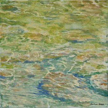 Pittura intitolato "Eaux vives1" da Michel Kulisa, Opera d'arte originale, Acrilico