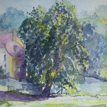 Painting titled "Le Château de La Ch…" by Michel Munier, Original Artwork