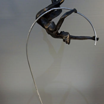 Sculptuur getiteld "perche-2.jpg" door Michel Neuville, Origineel Kunstwerk, Metalen