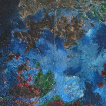 Painting titled "Supernova" by Michele Principato Trosso, Original Artwork, Oil