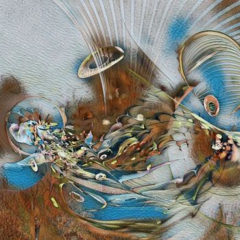 Arte digitale intitolato "Fantasie in beweging" da Mies De Graaf, Opera d'arte originale, Lavoro digitale 2D