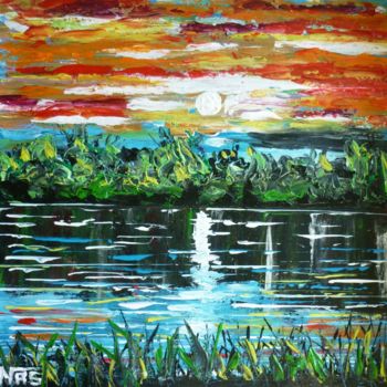 Pintura titulada "pantanal" por Nas, Obra de arte original, Acrílico