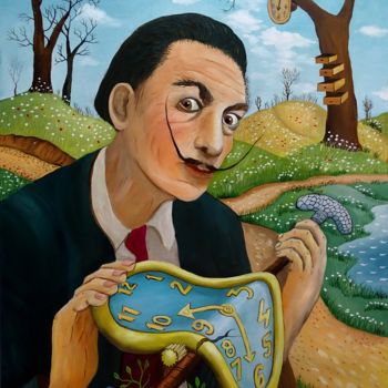 Painting titled "dali.jpg" by Mihai Dascalu, Original Artwork, Oil