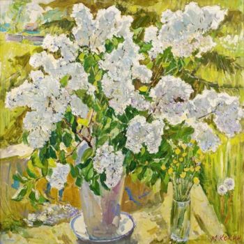 "White Lilac" başlıklı Tablo Mihail Kokin tarafından, Orijinal sanat, Petrol