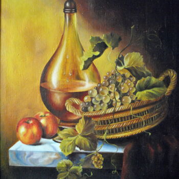 Malarstwo zatytułowany „"Golden gifts"” autorstwa Михайло Слєпухін, Oryginalna praca, Olej Zamontowany na Panel drewniany