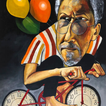 Pintura titulada "Racing against time" por Mikhail Baranovskiy, Obra de arte original, Acrílico Montado en Bastidor de camil…