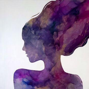 Pintura titulada "Вселенная внутри" por Mikhailova, Obra de arte original, Tinta Montado en Bastidor de camilla de madera