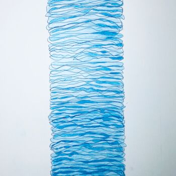 Dessin intitulée "Wave by wave" par Miler Art, Œuvre d'art originale, Crayon