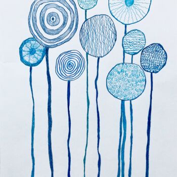 Zeichnungen mit dem Titel "Primavera" von Miler Art, Original-Kunstwerk, Bleistift