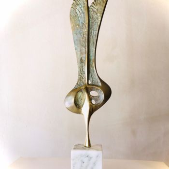 Skulptur mit dem Titel "Eagle" von Milko Dobrev, Original-Kunstwerk, Bronze