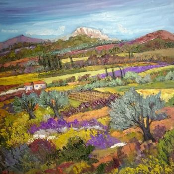 Painting titled "Provence" by Milorv, Original Artwork