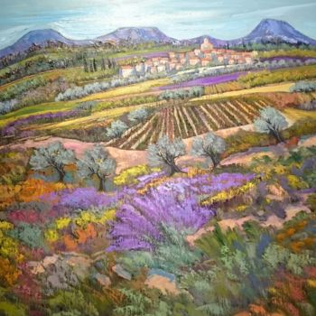 Pittura intitolato "Terre de Provence" da Milorv, Opera d'arte originale