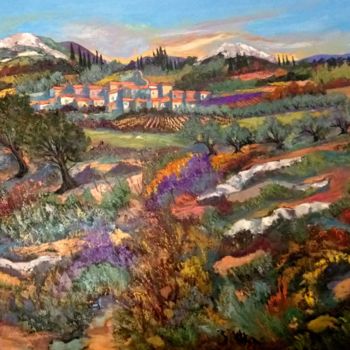 "Village en Provence" başlıklı Tablo Milorv tarafından, Orijinal sanat