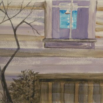 Painting titled "Through the Window" by Carol Hare, Original Artwork