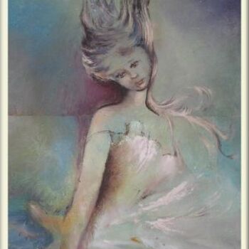 Painting titled "Ballerine" by Mimia Lichani, Original Artwork