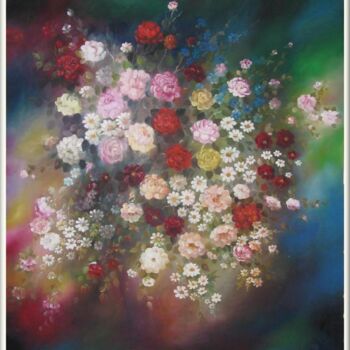 "Le bouquet" başlıklı Tablo Mimia Lichani tarafından, Orijinal sanat