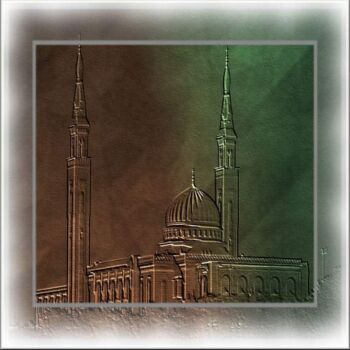 Digital Arts titled "La mosquée de l 'ém…" by Mimia Lichani, Original Artwork