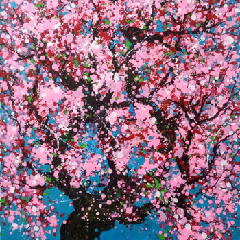 Painting titled "Spring day 4" by Minh Phuong Hoang Thi, Original Artwork, Acrylic