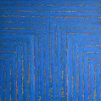 Painting titled "Red-yellow-blue III" by Mircea Popescu, Original Artwork, Acrylic