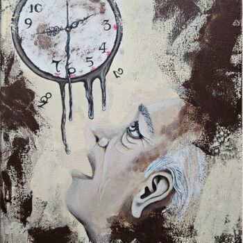 绘画 标题为“Time is the enemy” 由Mirela Leu, 原创艺术品, 丙烯