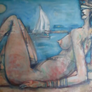 "Kobieta na plaży III" başlıklı Tablo Mirzak tarafından, Orijinal sanat, Akrilik