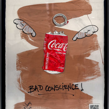 Картина под названием "Bad Conscience" - Miscellious, Подлинное произведение искусства, Акрил