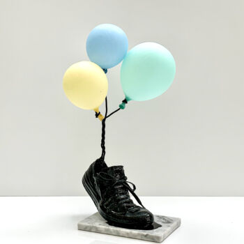 Sculpture titled "Air Converse" by Miscellious, Original Artwork, Resin