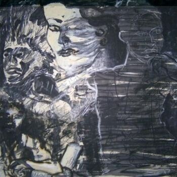 Drawing titled "Retrospect" by Mi Tina, Original Artwork, Oil