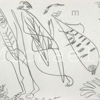 Desenho intitulada "Sketchbook Page, to…" por Mi Tina, Obras de arte originais, Lápis