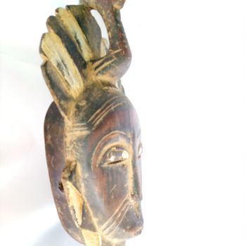 Sculpture titled "African mask,Africa…" by Jafeth Moiane, Original Artwork, Wood