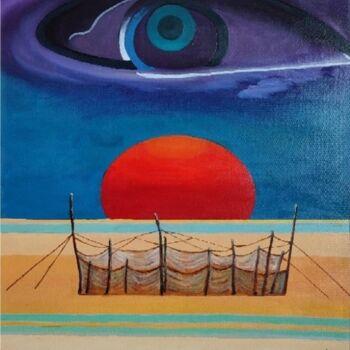 Pintura intitulada "Through his eyes" por Modern Art, Obras de arte originais, Óleo