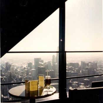 Photographie intitulée "Chicago d'en haut d…" par Mone Popp, Œuvre d'art originale
