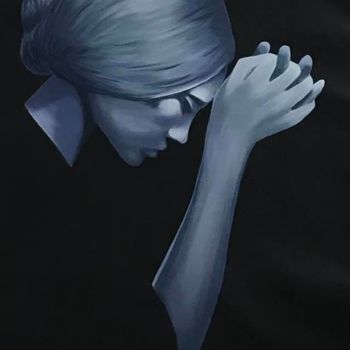 Malerei mit dem Titel "Existence" von Mónica Silva, Original-Kunstwerk, Acryl